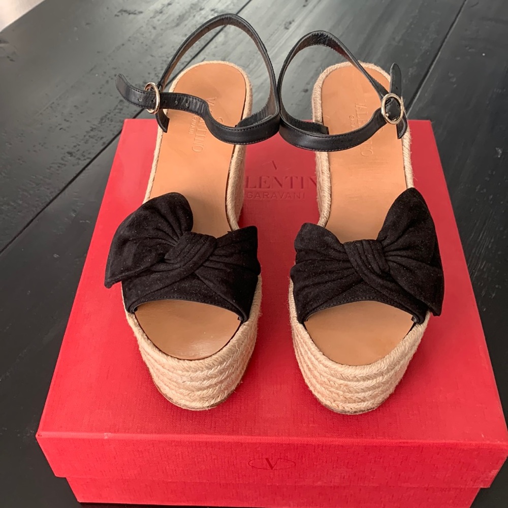 Valentino Suede Espadrilles